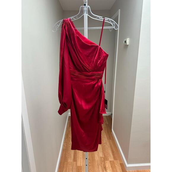 NEW NWT Ieena Mac Duggal 56046 Rasperry Red Mini size 2 - Picture 4 of 7